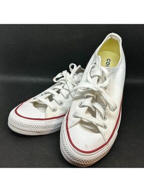Unisex Converse All Star Ox optic white/red sneaker Size Men’s 6 /Women’s 8.